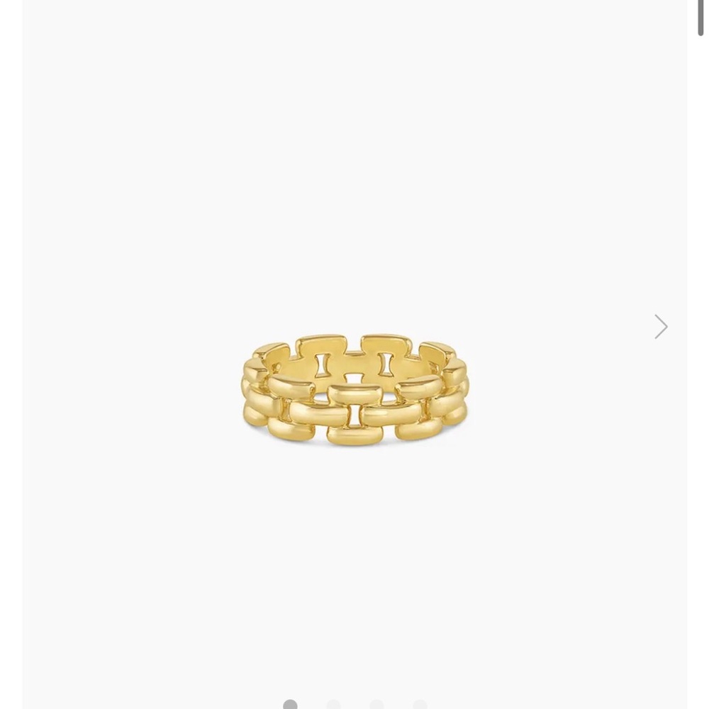 Gorjana Brooklyn  Gold Chain Link Ring